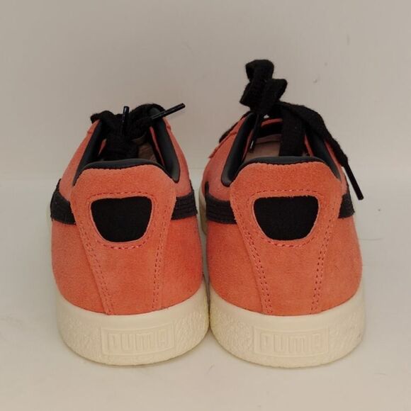 Puma Clyde OG Mens NEW w/Tags Salmon Frosted & Black Leather Sneakers - sz. 9 - Picture 5 of 7